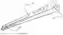 Fig. 35 - Intervertebral internal screw guide and fixation apparatus including screw lock