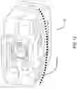 Fig. 14 - Dual wedge expandable implant with eyelets, system, and method of use