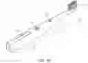 Fig. 17 - Light irradiating toothbrush having multiple light sources arranged in alternation