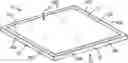 Fig. 01 - Reusable exoskeleton frame with U-shaped locking members and eco-friendly air filter element