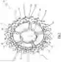 Fig. 02 - Toothed wheel assembly for a cassette