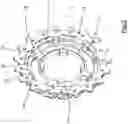 Fig. 07 - Toothed wheel assembly for a cassette