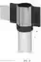 Fig. 11 - Post-mounted Retractable Ribbon Barrier