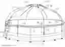 Fig. 02 - Flexible net dome for outdoor pools