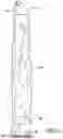 Fig. 07 - Hydraulically opened cone vertical tube diffuser with slanted anti-siphon hole
