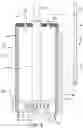 Fig. 09 - Hydraulically opened cone vertical tube diffuser with slanted anti-siphon hole