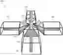 Fig. 01 - Circular optical array system using waveguide fed angled mirrors