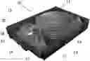 Fig. 01 - Hard disk drive with composite permanent magnet