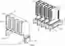 Fig. 01 - Electrical connector assembly including an internal circuit board having three rows of conductive pads respectively at three end portions thereof