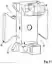 Fig. 12 - Transport device for transporting eviscerated poultry carcasses or parts thereof