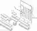 Fig. 01 - System to support cantilevered members from a vertical panel