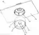 Fig. 01 - Foldable disposable protective cover for round gang boxes and lighting housings mounted in walls and ceilings of residential and commercial buildings