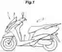 Fig. 02 - Windshield device for saddle-ride type vehicle