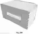 Fig. 35 - Containers having folding tops and blanks therefor