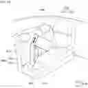 Fig. 12 - Clothes treating apparatus provided inside vehicle