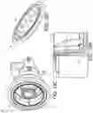 Fig. 12 - Low profile spa jet assemblies and method