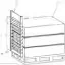 Fig. 01 - Quick freeze pallet racks with variable louvered doors