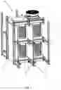 Fig. 04 - Quick freeze pallet racks with variable louvered doors