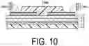 Fig. 11 - Display device with a common function layer separated into a display side and a through-hole side