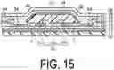 Fig. 16 - Display device with a common function layer separated into a display side and a through-hole side