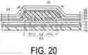 Fig. 21 - Display device with a common function layer separated into a display side and a through-hole side
