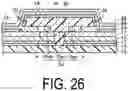 Fig. 27 - Display device with a common function layer separated into a display side and a through-hole side