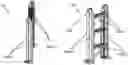 Fig. 01 - Step Ladder with Hinged Rungs Operable to Collapse on Multiple Axes