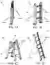 Fig. 02 - Step Ladder with Hinged Rungs Operable to Collapse on Multiple Axes