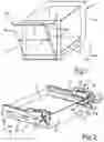 Fig. 02 - Cooking appliance having a specific damping unit between guide tracks of a guide device for a lowerable door