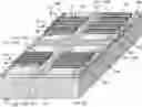 Fig. 01 - Photodetector array with diffraction gratings having different pitches