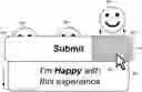 Fig. 01 - Dual-purpose user-interface control for data submission and capturing feedback expressions