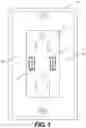 Fig. 02 - Cable retaining wall plate for combination AC and DC power outlets