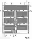 Fig. 06 - Switch cabinet arrangement with a switch cabinet frame and a multipole touch protection module mounted on a mounting plate