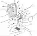 Fig. 01 - Ultrasound transperineal puncture device guide with a pivotable needle holder