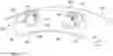 Fig. 03 - Assembly for an aircraft having a pylon and a nacelle comprising a visor fitted with tensioning systems and centering systems