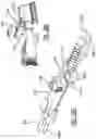 Fig. 44 - DOUBLE PULL LATCHING SYSTEM FOR FRONT TRUNK OF A MOTOR VEHICLE