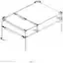 Fig. 08 - Dovetail-type embedded connecting piece and office desk