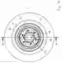 Fig. 34 - Power transmission elements, torque measuring device and freewheel assembly