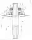 Fig. 35 - Power transmission elements, torque measuring device and freewheel assembly
