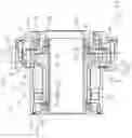 Fig. 43 - Power transmission elements, torque measuring device and freewheel assembly