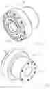 Fig. 47 - Power transmission elements, torque measuring device and freewheel assembly