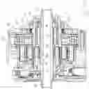 Fig. 48 - Power transmission elements, torque measuring device and freewheel assembly