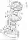 Fig. 55 - Power transmission elements, torque measuring device and freewheel assembly