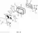 Fig. 13 - Operation switch, operation mechanism, pull-out operation device, pull-out control mechanism, and pull-out device