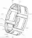 Fig. 01 - Insulating support bracket for jacketed pipe system