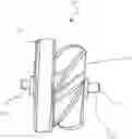 Fig. 01 - Bearing component for flow sensor, flow metering unit and domestic appliance