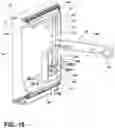 Fig. 11 - Adjustment assembly for appliance door