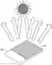 Fig. 01 - Radiative cooling device including paint coating layer composed of nano or micro particles