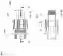 Fig. 23 - Springless retention structure for an ingress protected hybrid connector assembly