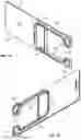Fig. 11 - CHASSIS PANEL WITH SELECTABLE CABLE MANAGEMENT INSERT AND CABLING METHOD THEREFORE